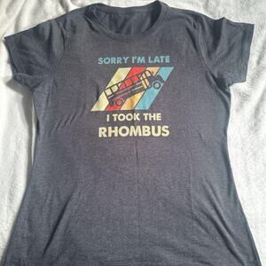 Funny Math Teacher Shirt Rhombus Joke Graphic Tee Small